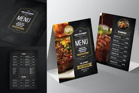 Blackboard Menu Flyer Table Tent Templates In 2020 Menu Flyer Blackboard Menu Menu Restaurant