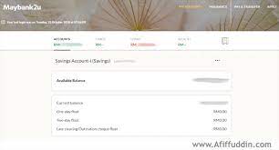 Is there a simple way to do this ? Cara Nak Semak Baki Akaun Maybank Maybank Check Balance Afiffuddin Com