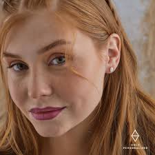 Oval Opal Stud Earrings, Dainty Opal Jewelry, Opal Earrings in Gold,silver  and Rose Gold,jx63