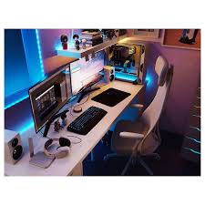 Linnmon Alex Table White 78 3 4x23 5 8 Ikea Video Game Room Design Game Room Design Room Setup