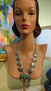 Vintage Turquoise Chip Inlay Pendant