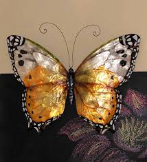 Liven up the walls of your home or office with monarch butterfly wall art from zazzle. Metal And Capiz Monarch Butterfly Wall Art Wind And Weather