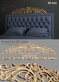 Entdecke die große auswahl an styles für damen, herren und kinder. A1214 Bed Luxury Cnc Model Com 3d Model For Cnc Router 3d Furniture Bed Headboard Design Bed Design Modern Bedroom Bed Design