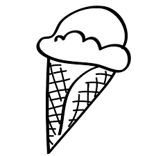 Un cornet de glace an ice cream cone. Coloriage Cornet De Glace A Imprimer Et Colorier