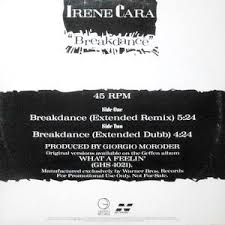 12 Irene Cara Breakdance Extended Remix Extended Dubb El Barrio Disc Store Irene cara is best known as a singer of movie themes, though she worked as an actress since childhood. 12 irene cara breakdance extended