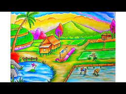 Cakep bener dah yang satu ini. 84 Gambar Pemandangan Gunung Dan Sawah Yang Sudah Diwarnai Paling Bagus Gambar Pixabay