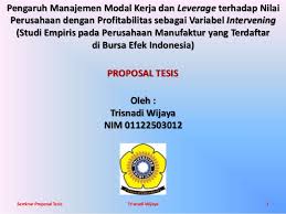 Contoh Slide Presentasi Proposal Penelitian Yang Bagus