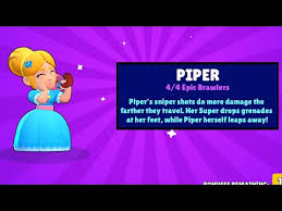 Последние твиты от brawl stars(@brawlst44183276). Epic Brawler Piper Unlocked Brawl Stars Gameplay