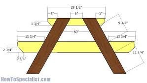 10 Picnic Table Plans Howtospecialist How To Build Step By Step Diy Plans Picnic Table Plans Wooden Picnic Tables Diy Picnic Table