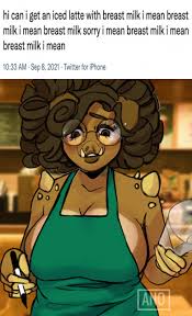 Starbucks Breast Milk Meme ❤️🐗☕❤️[COMMISSION... by FauxyDingo92 -- Fur  Affinity [dot] net