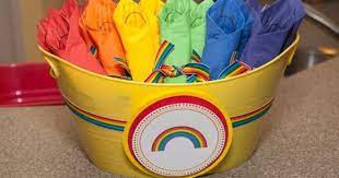 Rainbow Birthday Party Ideas Photo 6 Of 20 Care Bears Birthday Party Bear Birthday Party Rainbow Birthday Party