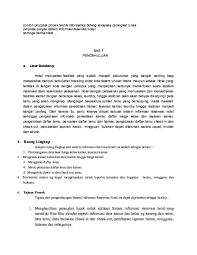 Contoh Proposal Manajemen Proyek Sistem Informasi Pdf Temukan Contoh