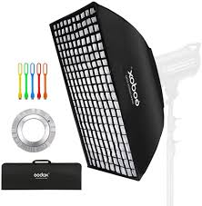 Amazon Com Godox 80x120 Centimeters 32x48 Inches Softbox Lighting With Grid Beehive Bowens Mount Speedring For Studio Photo Flash Speedlight Light And Supon Usb Led 80x120cm With Grid Camera