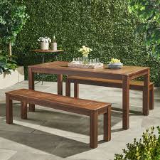 Best of all, you'll find affordable patio furniture, as well as all kinds of other outdoor furniture at the best value. Marin Dark Brown Acacia Wood Outdoor Picnic Set Walmart Com Acacia Dining Set Outdoor Dining Set Patio Furniture Deals