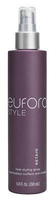 It doesn't weigh down my very fine hair, doesn't feel crunchy, doesn't feel sticky. Retain Eufora International