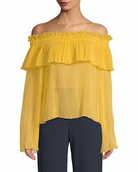 Alice Mccall Womens Pina Colada Off The Shoulder Top