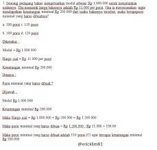 We did not find results for: Uji Kompetensi 6 Matematika Kelas 7 Semester 2 Hal 94 Brainly Tahun Ajar