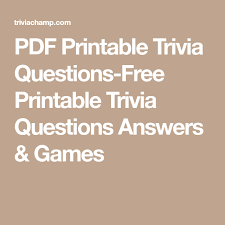 If you need help downloading the . Trivia Questions Pdf