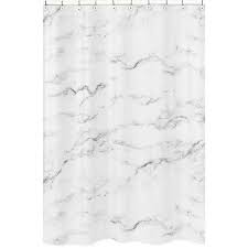 The easy care material allows for machine wash and dry maintenance. Marble Shower Curtain Sweet Jojo Designs Target