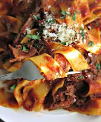 Just layers of tender chicken breast and broccoli in a flavorful creamy cheese sauce topped with golden breadcrumbs. Braised Beef Ragu Shredded Beef In Tomato Sauce A Gouda Life