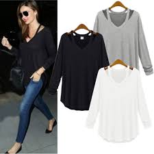 Pembayaran mudah, pengiriman cepat & bisa cicil 0% Kaus Katun Wanita Lengan Panjang Blus Katun Longgar Kaus Atasan Kerah V Kaus Wanita Lengan Panjang Kaus Wanita Inggris Buy Kebesaran Lengan Panjang T Shirt Dibuat Di Cina Wanita T Shirt V Leher Grosir Kaos Product