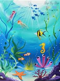 The content is very easy readable, with lots of pictures and samples! Under The Sea Painting Step By Step Acrylic Tutorial For Beginners