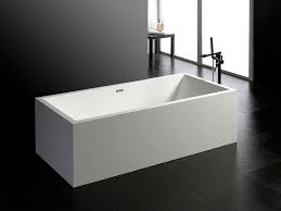 Freistehende Badewanne Milano Aus Mineralguss Weiss Matt Oder Glanzend Badewanne Badewanne Eckig Freistehende Badewanne