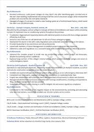 Sample resume for a journeyman electrician. 2 Electrician Cv Examples And Writing Guide Cv Nation