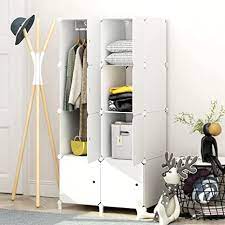 287 x 359 jpeg 20 кб. Amazon Com Joiscope Megafuture Portable Wardrobe For Hanging Clothes Combination Armoire Modular Cabinet For Space Saving Ideal Storage Organizer Cube For Books Toys Towels 8 Cube Furniture Decor