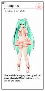 Lollipop Design Honyalala Hatsune Miku Outfits Miku Hatsune Miku