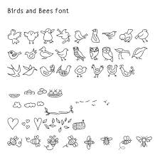 Birds And The Bees Talk Script Font Dingbat Quot Birds And Bees Quot Hand Drawn Digital Typeface For Your Computer How To Draw Hands Dingbat Fonts Free Dingbat Fonts