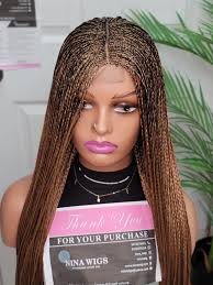 Ready to Ship Conrow Silky closure Braided Wig