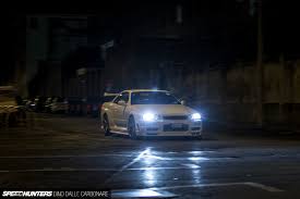 Wallpaper street nissan skyline night city need for speed 2015. Nissan Skyline Gtr Lights Night Hd Wallpaper Cars Wallpaper Better