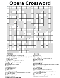 Maybe you would like to learn more about one of these? A Little Fun Mn Opera Crossword Minnesota Opera Minnesota Opera