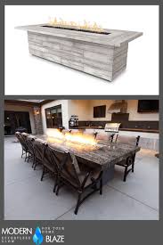 Top Fires Laguna Rectangular Concrete Fire Table Match Lit Outdoor Fire Table Fire Table Outdoor Kitchen