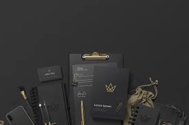 Download Black Branding Mockups Vol 3 In Stationery Mockups On Yellow Images Creative Store