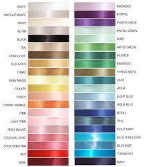 Satin Ribbon Color Charts China Satin Ribbon Color Charts