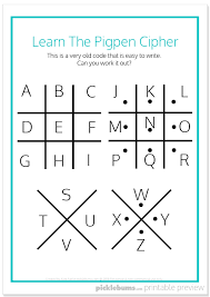 So if you shift 3 rows then a = d, b=e … Cool Secret Codes For Kids Free Printables Picklebums