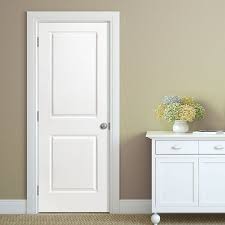 Shop Masonite Hollow Core 2 Panel Square Slab Interior Door Common 28 In X 80 In Actual 28 In X Doors Interior White Interior Doors Masonite Interior Doors