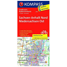 The plate carree projection is a simple cylindrical projection originated in the ancient times. Kompass Sachsen Anhalt Nord Niedersachsen Ost Cycling Map Buy Online Bergfreunde Eu