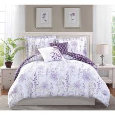 Polyoni pieced with emb comforter and shams, 8oz/sq yard polyester filling; Studio 17 Fresh Meadow Purple 5 Piece Full Queen Comforter Set Ymz006828 The Home Depot