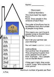 Memory would be great for pronunciation practice as long as every student says the correct ordinal number aloud when he turns over a card. Ordinal Numbers Game Number Games Ordinal Numbers Math Numbers