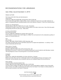 Valerie gillies in the poetry store. Recommendations 2014 Scottish Poetry Library