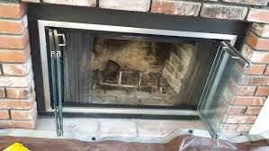 For wood burning fireplaces, there is usually a metal build tag just inside the fireplace opening or around the opening perimeter with this information. Contemporary Fireplace Doors Modern Novocom Top