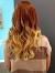 Short Orange To Blonde Ombre