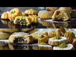 Maamoul معمول Are Small Shortbread Pastries Filled With Dates Pistachios Or Walnuts Very Popular In Palestine Jorda Maamoul Recipe Recipes Lebanese Desserts
