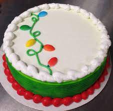 Christmas Lights Dq Ice Cream Cake Christmas Cake Christmas Cake Designs Cake Decorating