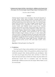 Dengan kata lain, behaviorisme tidak mengakui adanya kecerdasan, bakat. Perkembangan Kognitif Teori Jean Piaget Pusat Jurnal