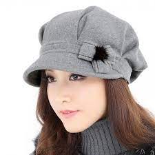 Winter Beret Hat Flower Decoration Womens Hats Stylish Winter Hats Winter Hats Hats For Women