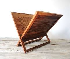 Modern Wood Magazine Rack Etsy Wood Magazine Modern Magazine Racks Modern Wood